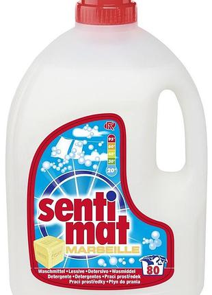 Гель для стирки sentimat marseille 3 л 80 циклов стирки