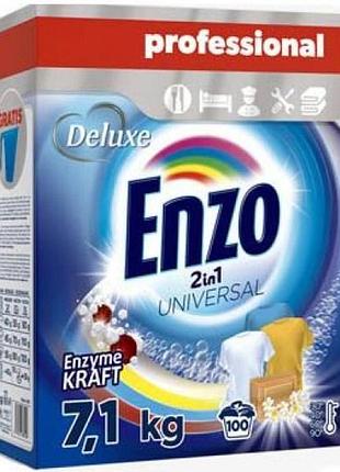 Стиральный порошок deluxe enzo 2in1 universal 7.1 кг 100 циклов стирки