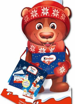 Новогодний подарок kinder mix с поздравительной открыткой 193 г