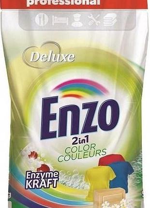 Стиральный порошок deluxe enzo 2in1 color 9.1 кг 130 циклов стирки
