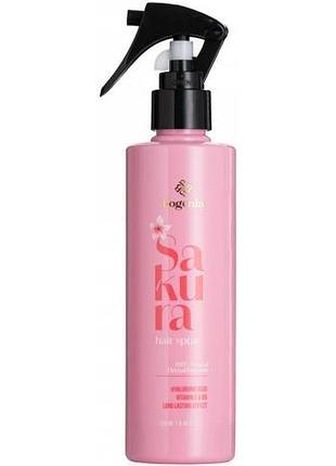 Термозащитный профессиональный спрей для волос bogenia sakura 250 мл