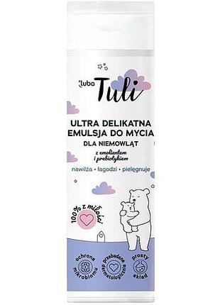 Эмульсия для мытья грудных детей luba tuli с эмолентами и пребиотиками 250 мл