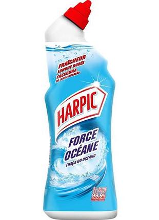 Чистящее средство для унитазов harpic force oceanе 750 мл