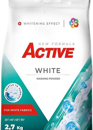 Стиральный порошок active white 2.7 кг 36 циклов стирки