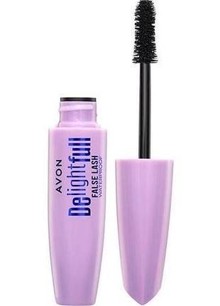 Водостойкая тушь для ресниц avon захват эффект накладных ресниц чернее черного 10 мл