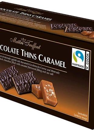 Конфеты maitre truffout chocolate thins caramel 200 г