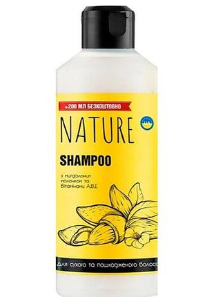 Шампунь bioton cosmetics naturе з мигдальним молочком та вітамінами а,в,е 500 мл