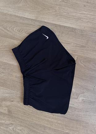 Чорні спортивні шорти від nike dri-fit, шорти для тренування, чорні шорти найк, оригінальні спортивні шорти nike