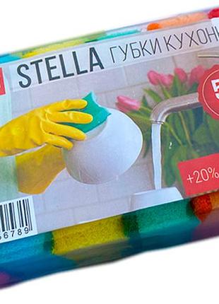 Губки кухонні profit stella 5 + 1 шт