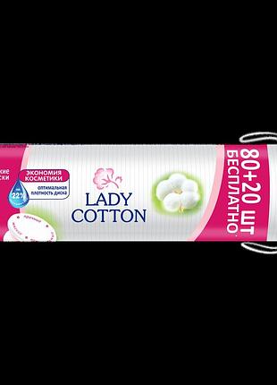 Ватні диски lady cotton 80+20 шт