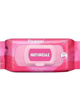 Салфетки влажные naturelle pink 72 шт