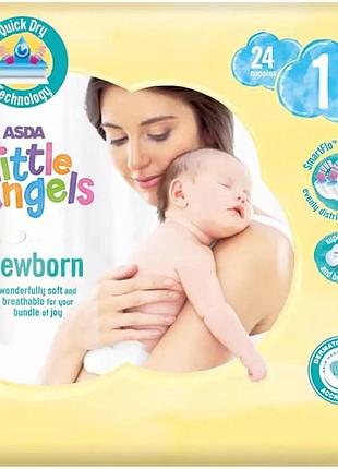 Подгузники asda little angels newborn 1 (2-5кг) 24 шт