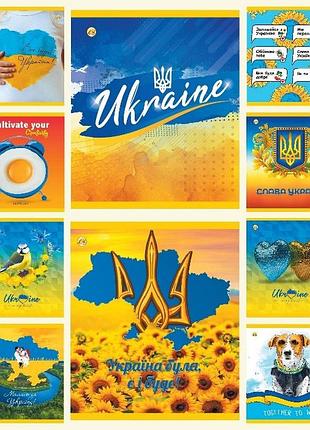 Тетрадь тетрада клеточка 36 листов микс