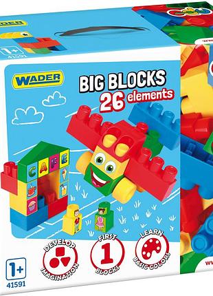 Конструктор wader big blocks 41591 26 элементов 2