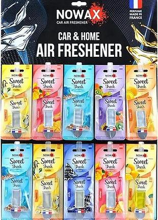Освежитель воздуха nowax sweet fresh mix 6 г (цена за 1 шт)