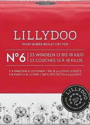 Подгузники lillydoo 6 (13-18 кг) 23 шт