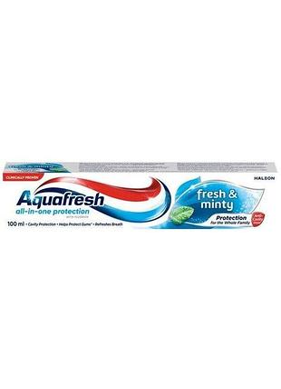 Зубная паста аquafresh fresh & minty 100 мл