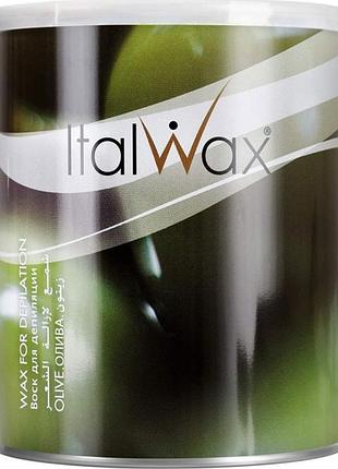 Теплий віск для депіляції italwax олива 800 мл