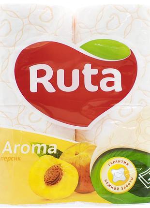 Туалетная бумага ruta aroma 4 рулона 2 слоя желтая