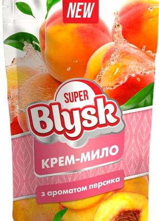 Жидкое крем-мыло super blysk персик дой-пак 460 мл