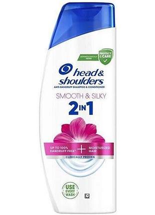 Шампунь head & shoulders 2в1 гладкое и шелковистое 330 мл