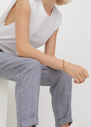 Брюки  из мягкого льна 100%  h&m  оригинал 2 цвета