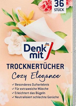 Салфетки ароматизированные для сушильной машины denkmit cosy elegance 36 шт