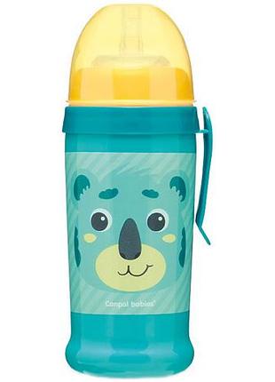 Детский поильник canpol babies 56/510 tur с силиконовой насадкой 12м+ 350 мл