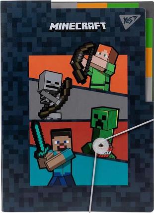 Папка на резинке а4 yes 492112 minecraft