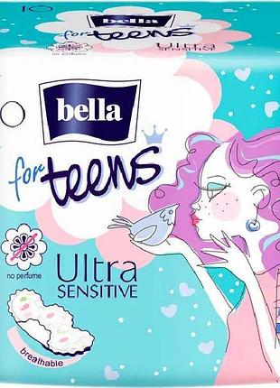 Гігієнічні прокладки bella for teens ultra sensitive 10 шт