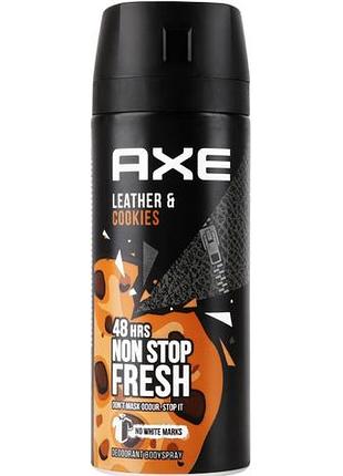 Дезодорант-спрей для мужчин axe leather & cookies 150 мл