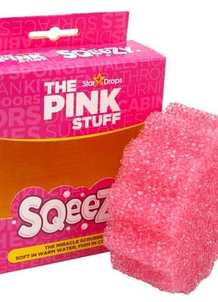 Губка для уборки the pink stuff универсальная скруббер 1 шт