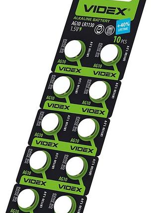 Батарейка часовая videx ag10 lr1130 1 шт