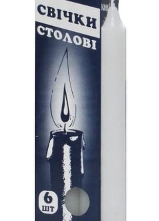 Свеча столовая 1 шт