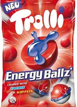 Конфеты желейные trolli energy ballz 75 г