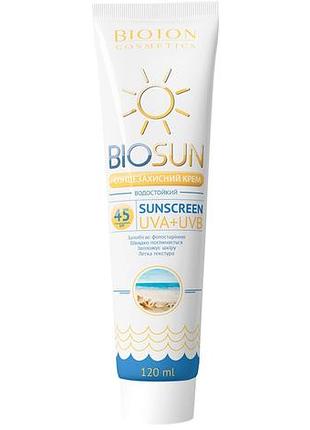 Солнцезащитный крем bioton cosmetics biosun spf 45 120 мл