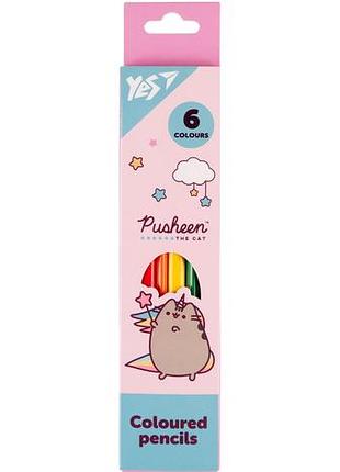Карандаши детские yes 290725 pusheen 6 цветов