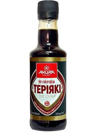 Соус соевый akura терияки 200 мл
