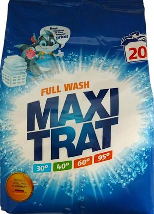 Стиральный порошок maxi trat full wash 1.5 кг 20 циклов стирки