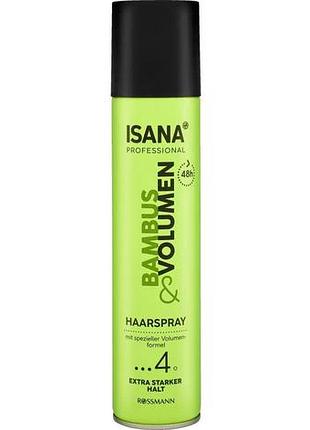 Лак для волос isana bambus & volumen фиксация 4 250 мл