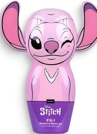 Детский шампунь и гель для душа 2in1 disney stich cotton candy 300 мл