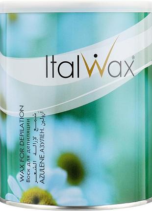 Теплий віск для депіляції italwax azulene ромашка 800 мл
