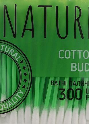 Ватні палички bioton nature 300 шт