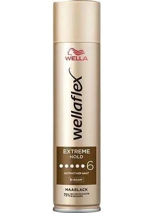 Лак для волосся wellaflex extreme hold 6 250 мл