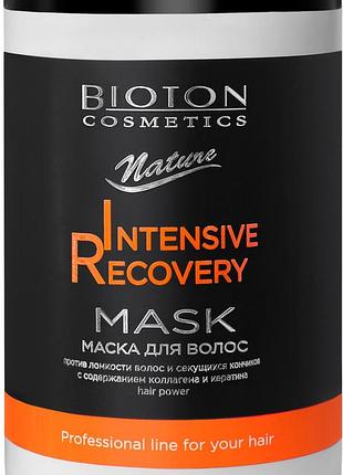 Маска bioton cosmetics naturе intensive recovery для укрепления волос 1000 мл