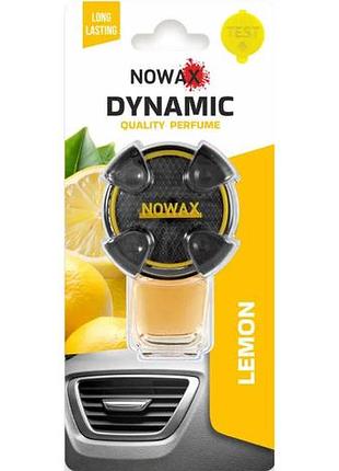 Ароматизатор для авто nowax nx07791 dynamic lemon на дифлектор