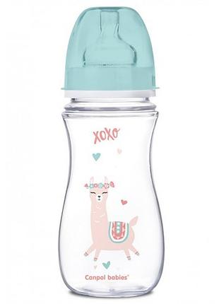 Детская бутылочка с широким антиколиковым отверстием canpol babies 35/222 gre easystart 300 мл