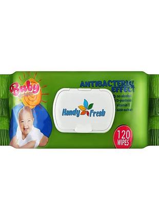 Салфетки влажные детские handy fresh с клапаном 120 шт