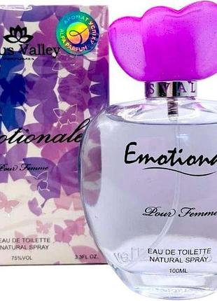 Туалетная вода женская lotus valley emotionale 100 мл