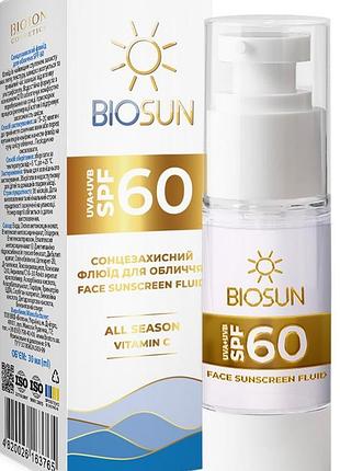 Солнцезащитный флюид для лица bioton cosmetics biosun spf 60 30 мл